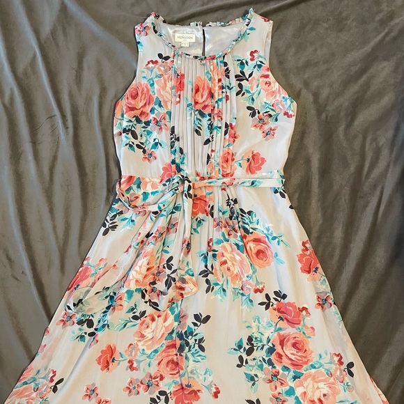 Monsoon Silk Day Dress - Picture 2 of 9